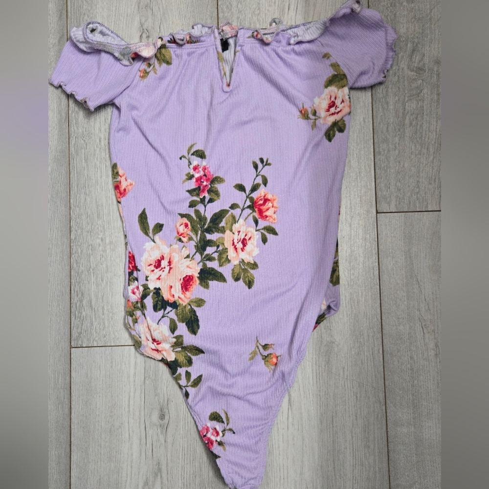 Floral Lavender Bodysuit